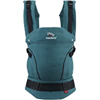 Los mejores  - manduca First Portabebe &gt- HempCotton petrol-brown &lt- Mochila Portabebes con Cinturon Ergonomico &amp- Extension de Espalda…